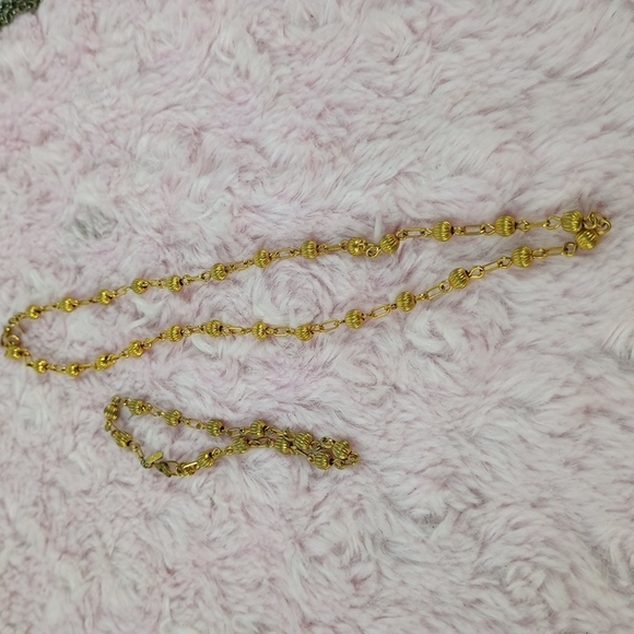 Monet Gold Rope Necklace Timeless Design - Picture 2 of 9